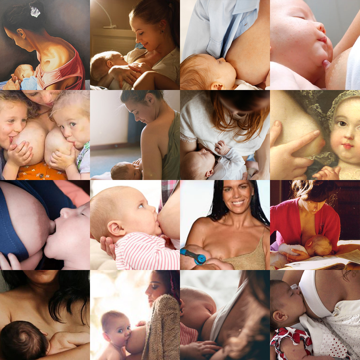 Mères allaitant leur bébé d'purb dpurb site web